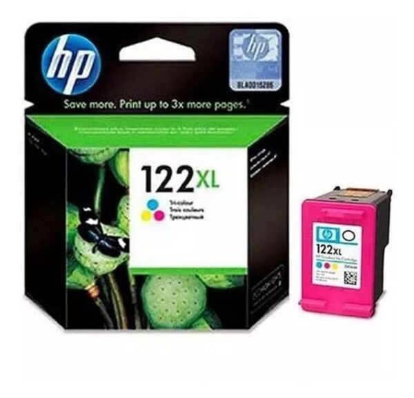 CARTUCHO HP 122XL ALTO RENDIMIENTO TRICOLOR (330 PAG)