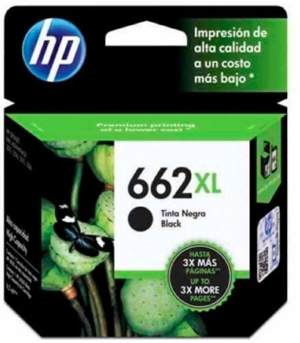 CARTUCHO HP 662XL ALTO RENDIMIENTO NEGRO (360 PAG)