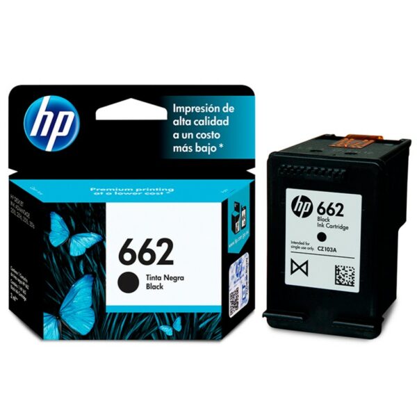 CARTUCHO HP 662 - NEGRO (120 PÁG)