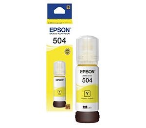 Botella de Tinta EPSON 504 AMARILLO L4150 L4160 L6161 L6171 L6191 - 70ML (6000 PÁG)