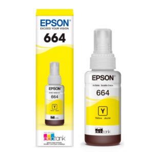 BOTELLA DE TINTA EPSON 664 AMARILLO L220 L365 L375 L380 L395 L455 L475 L495 L565 L575 L606 L655 L656 L1300 L1455 (6.500 PÁG)